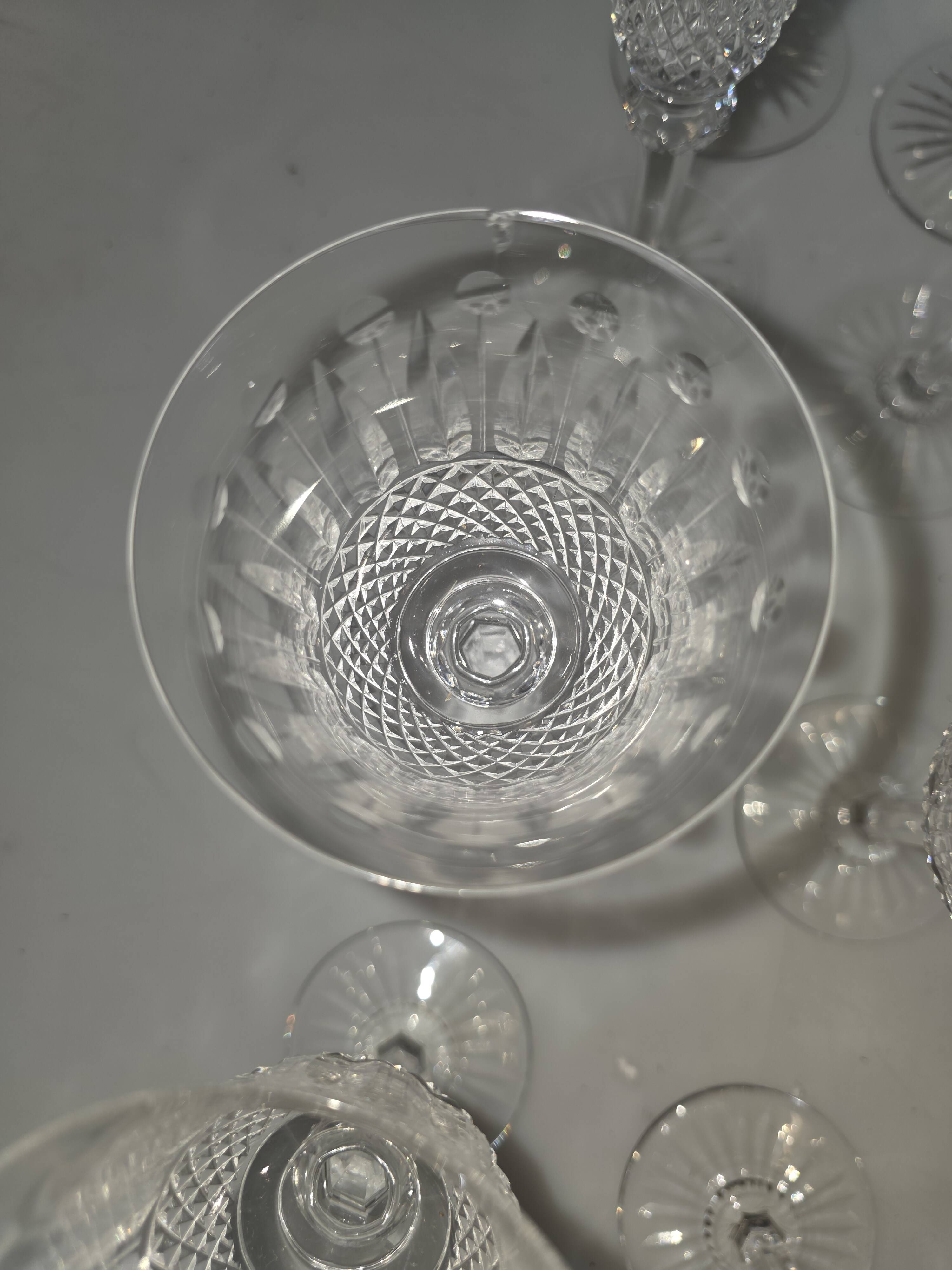 Service de 27 verres en cristal de Saint-Louis — Modèle Trianon