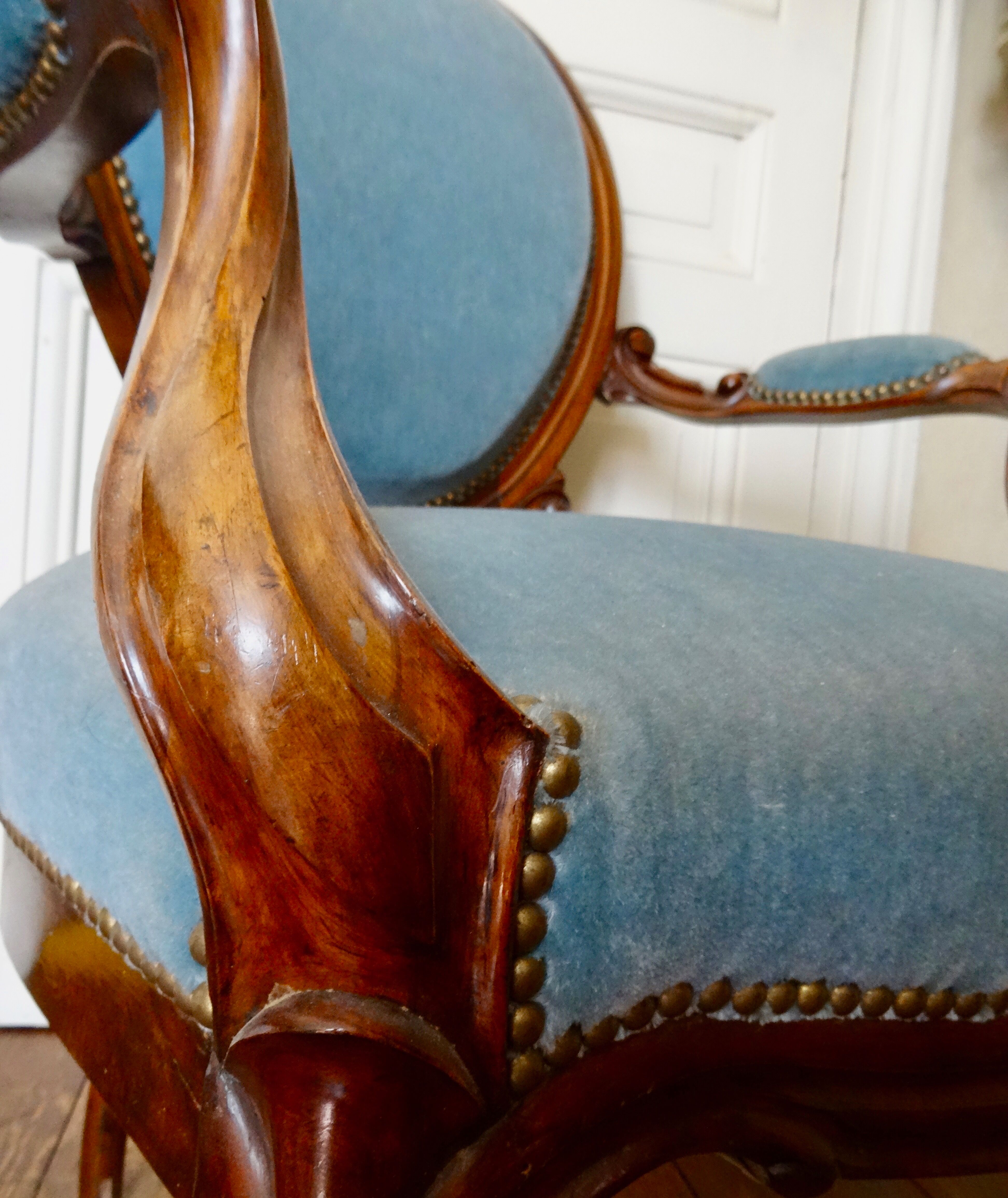 Medallion napoleon III armchair