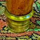Oval table Art Deco period 1925, magnifying glass of Elm