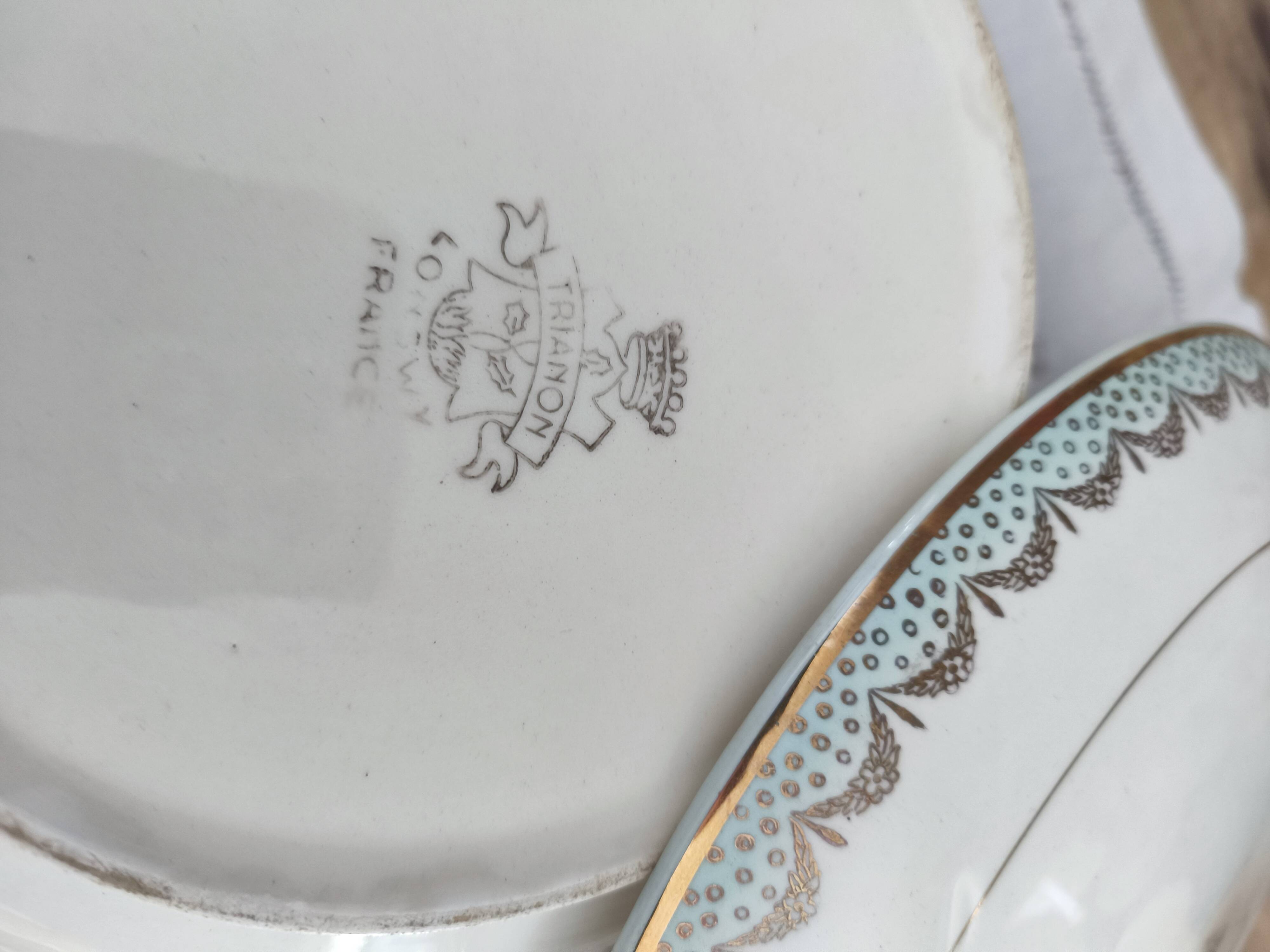 Longwy France earthenware soup tureen, Trianon model