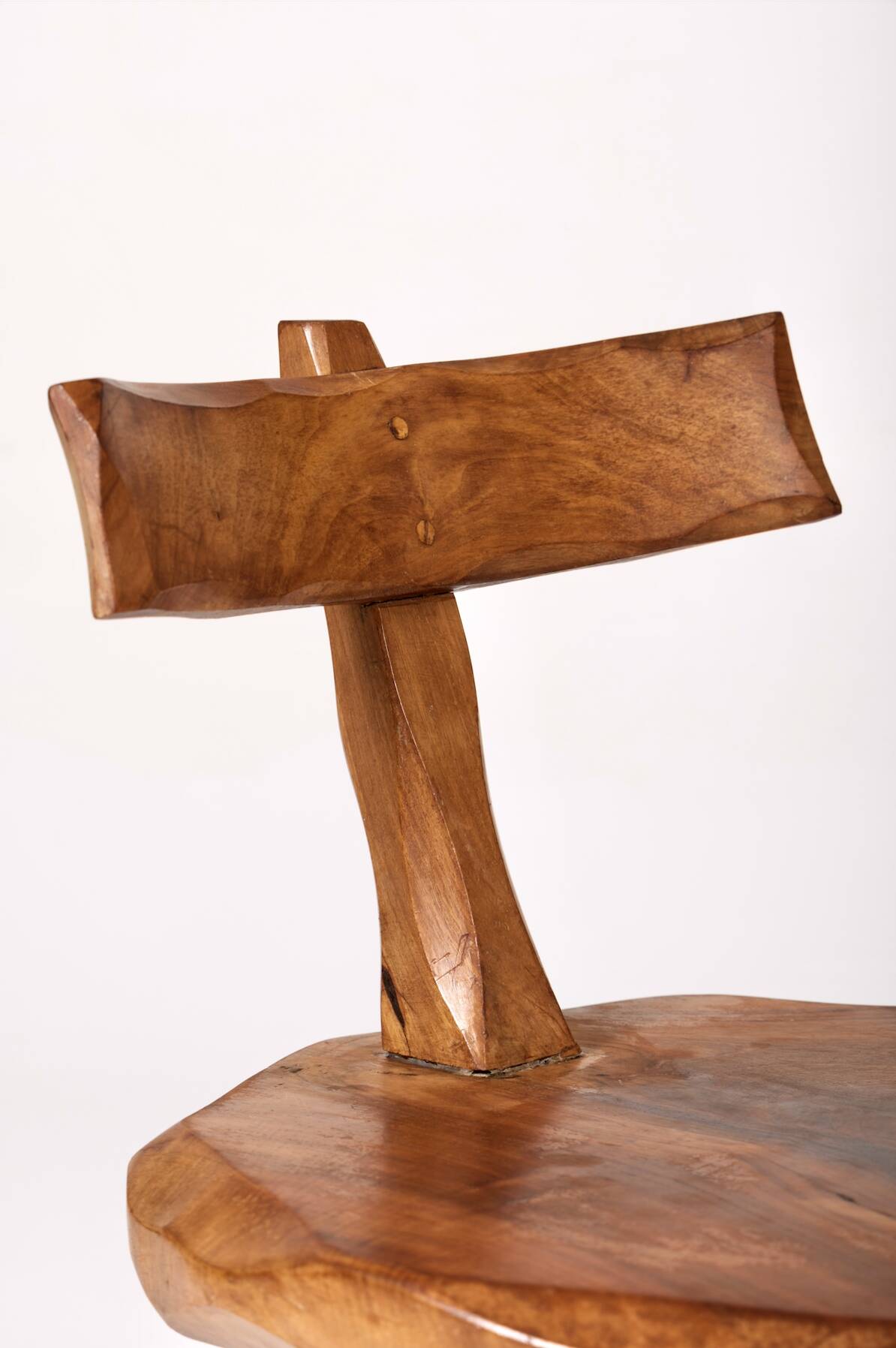 Butalist chair in olive tree, 1960s
