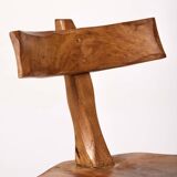 Butalist chair in olive tree, 1960s