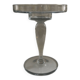 Large glass candle holder