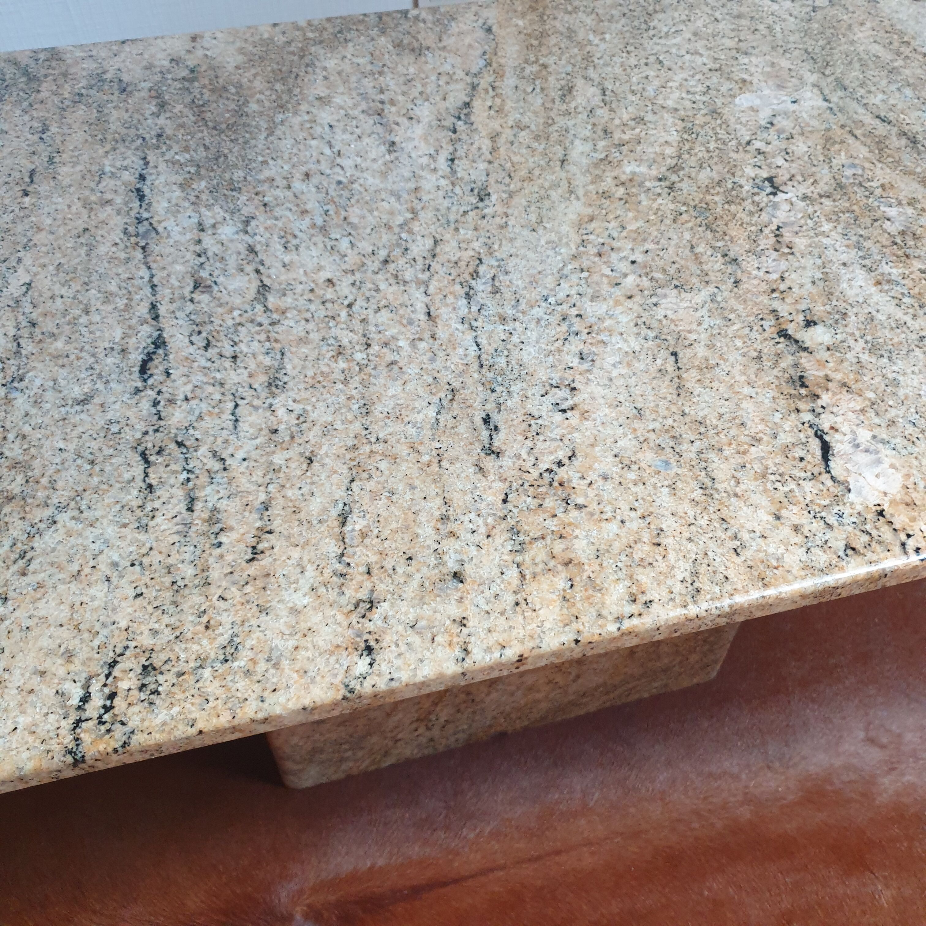 Vintage travertine coffee table