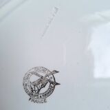 Green oval shallow dish from Moulin des Loups