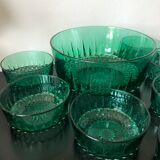 Dessert service Arcoroc emerald green