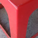 Cube side table in fibreglass