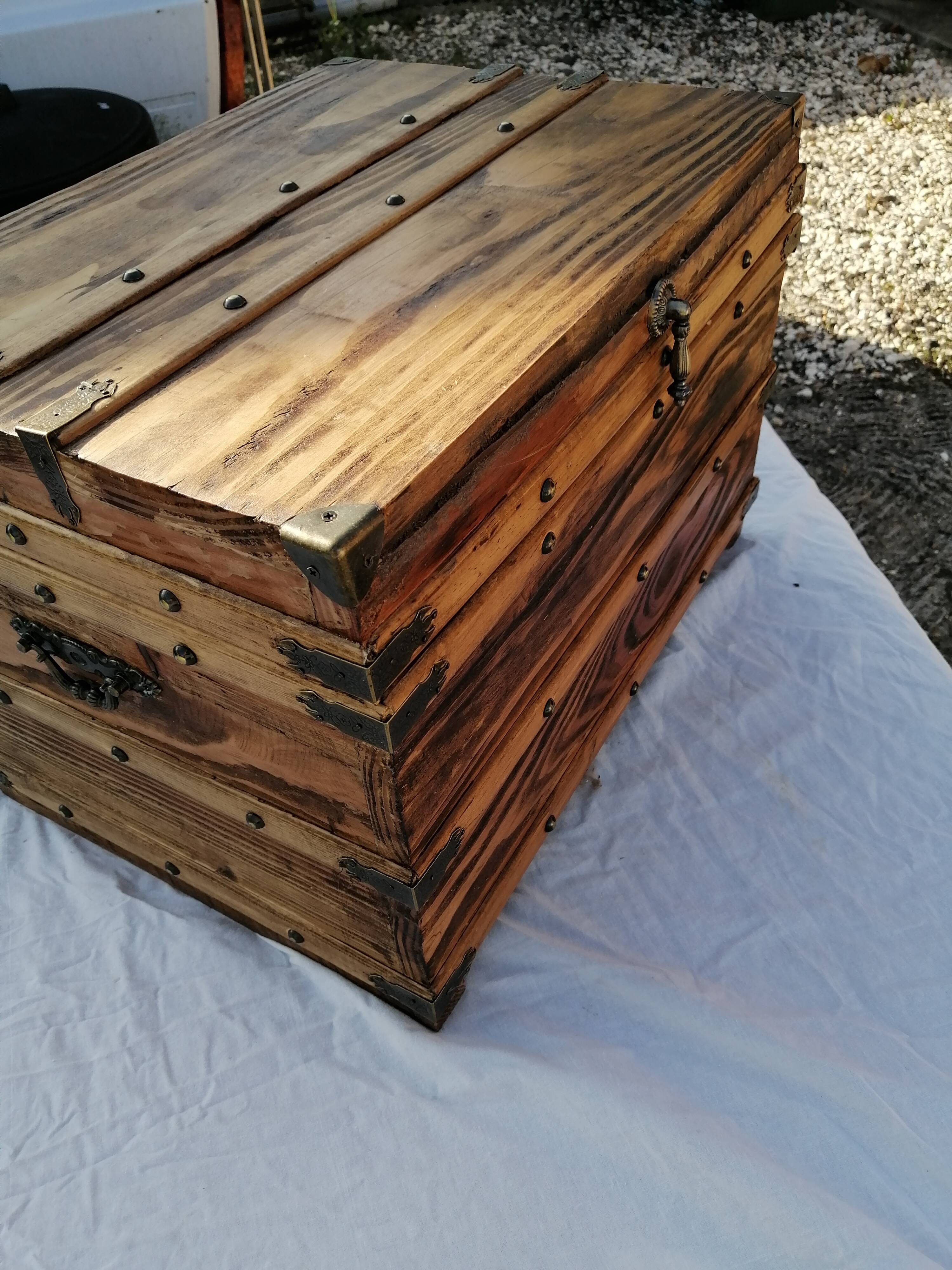 Antique wooden chest
