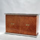 Buffet loupe laiton et chrome 1970