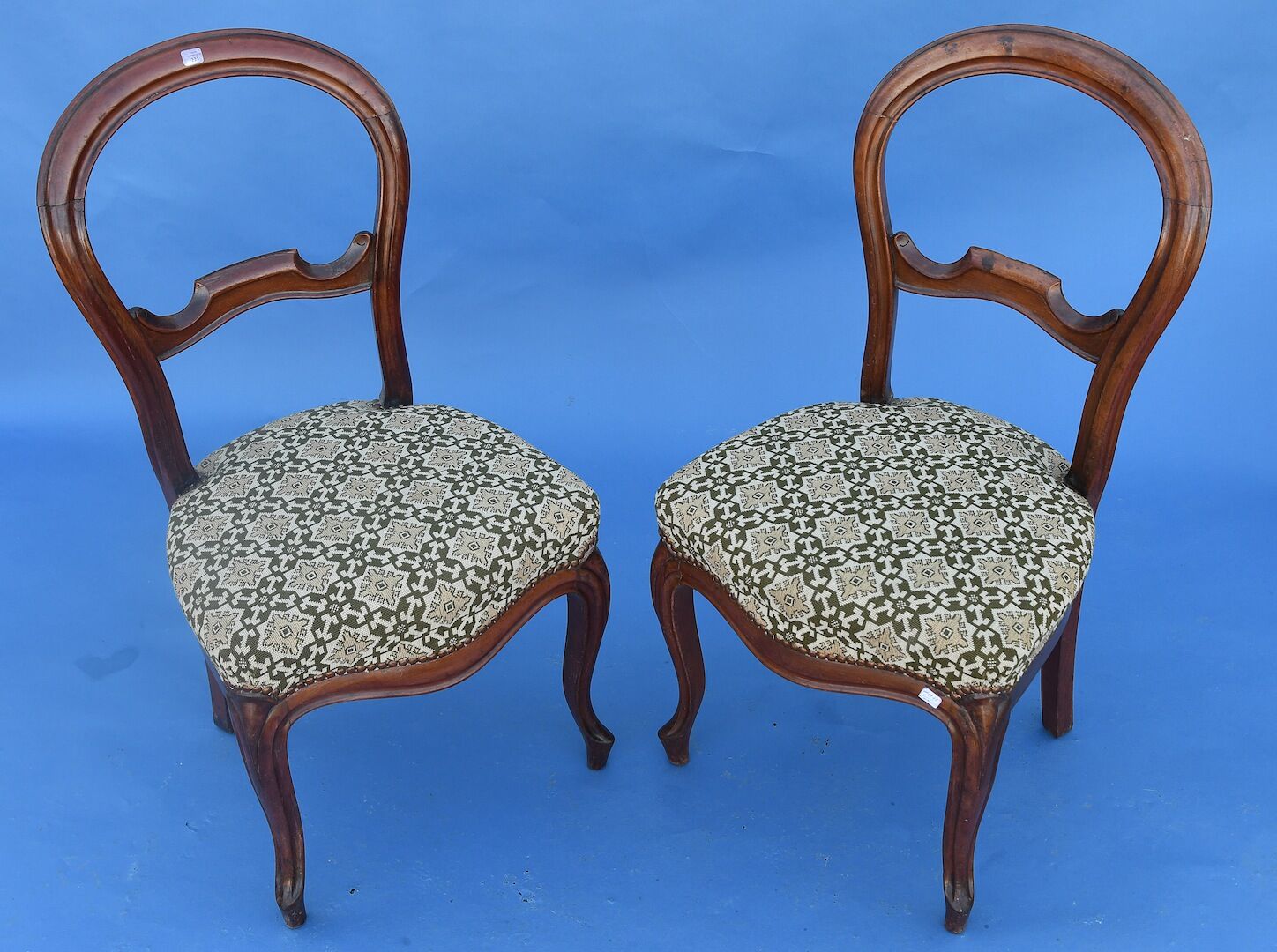 Pair of Louis Philippe style chairs