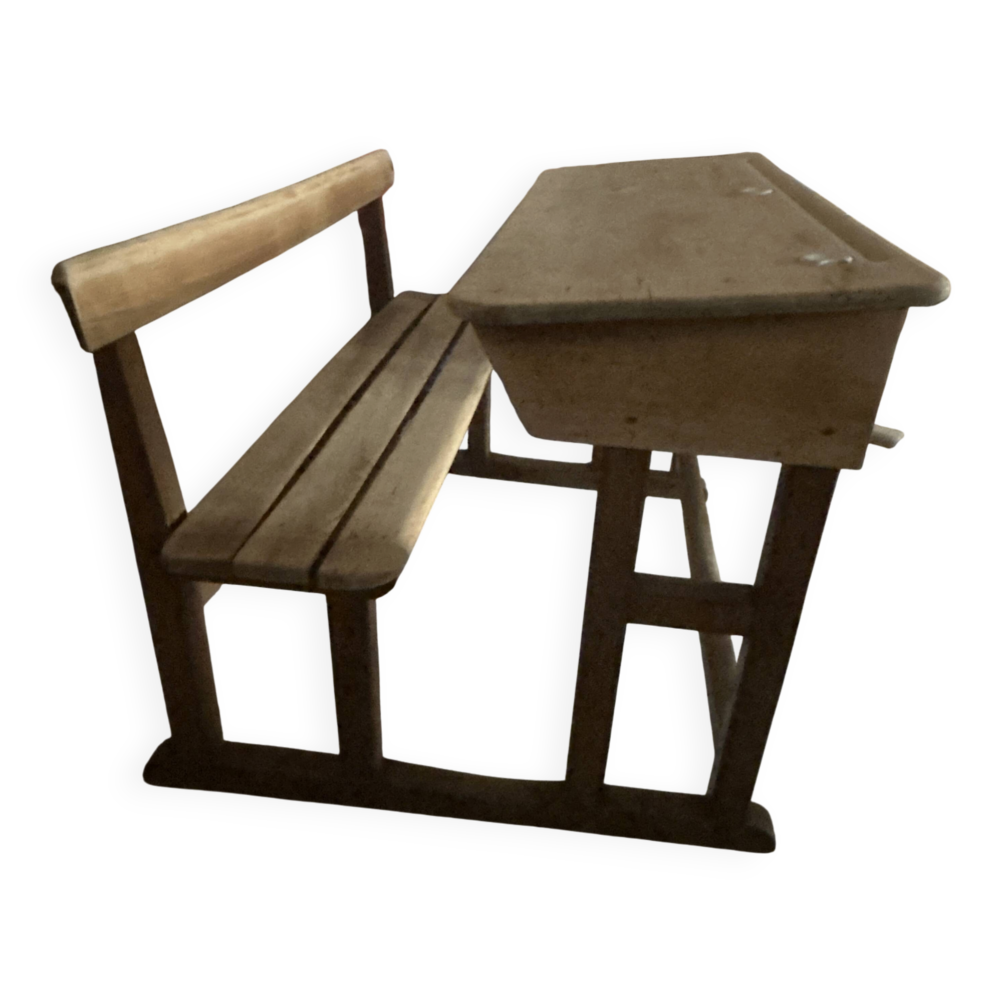 Bureau écolier double en bois