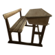 Bureau écolier double en bois