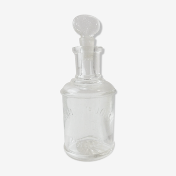 Old carafon bottle, concentrated extract / perfume, A. Bourjois, molded glass