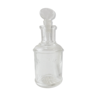 Old carafon bottle, concentrated extract / perfume, A. Bourjois, molded glass