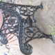 Victorian cast garden bench