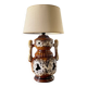 Lamp ceramic fat lava double lighting 70s
