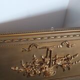 Golden trumeau mirror 73x135cm
