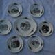 Cake service Sarreguemines Obernai: Dish + 6 dessert plates