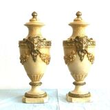 Paire de cassolettes - xixe - louis xvi