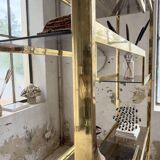 Brass shelf 1970 Belgo Chrom regency