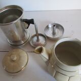 Vintage Pegasus coffee maker, 2 cups, ceramic