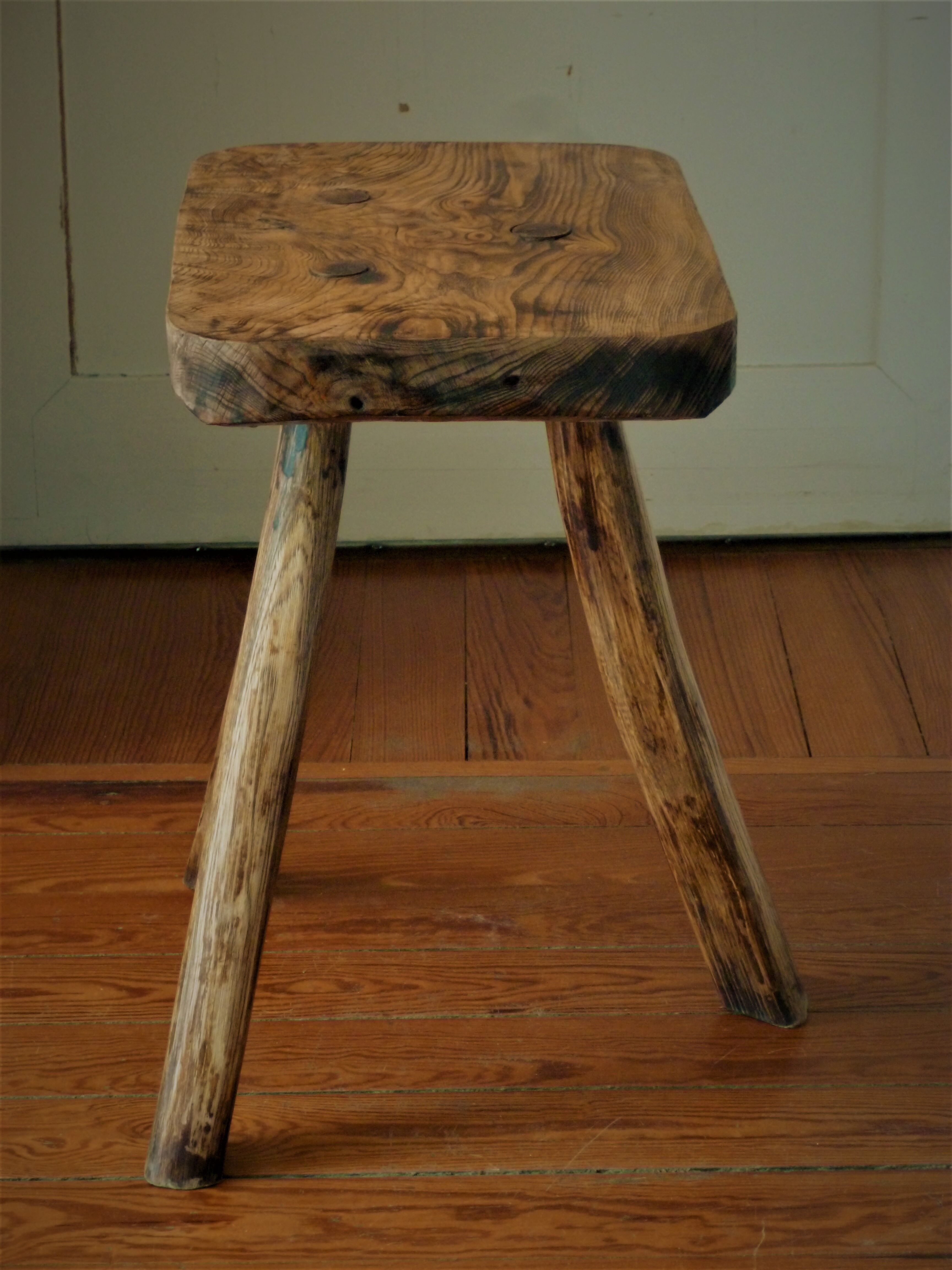 Brutalist stool, 60s-70s