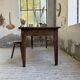 Pine and oak + walnut farmhouse table 1950