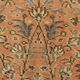 Vintage Turkish rug in red and beige with floral medallion, 199 × 288 cm