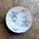 Clairefontaine - Léon Graves ironstone salad bowl, "Goldfinches" service, late 19th century