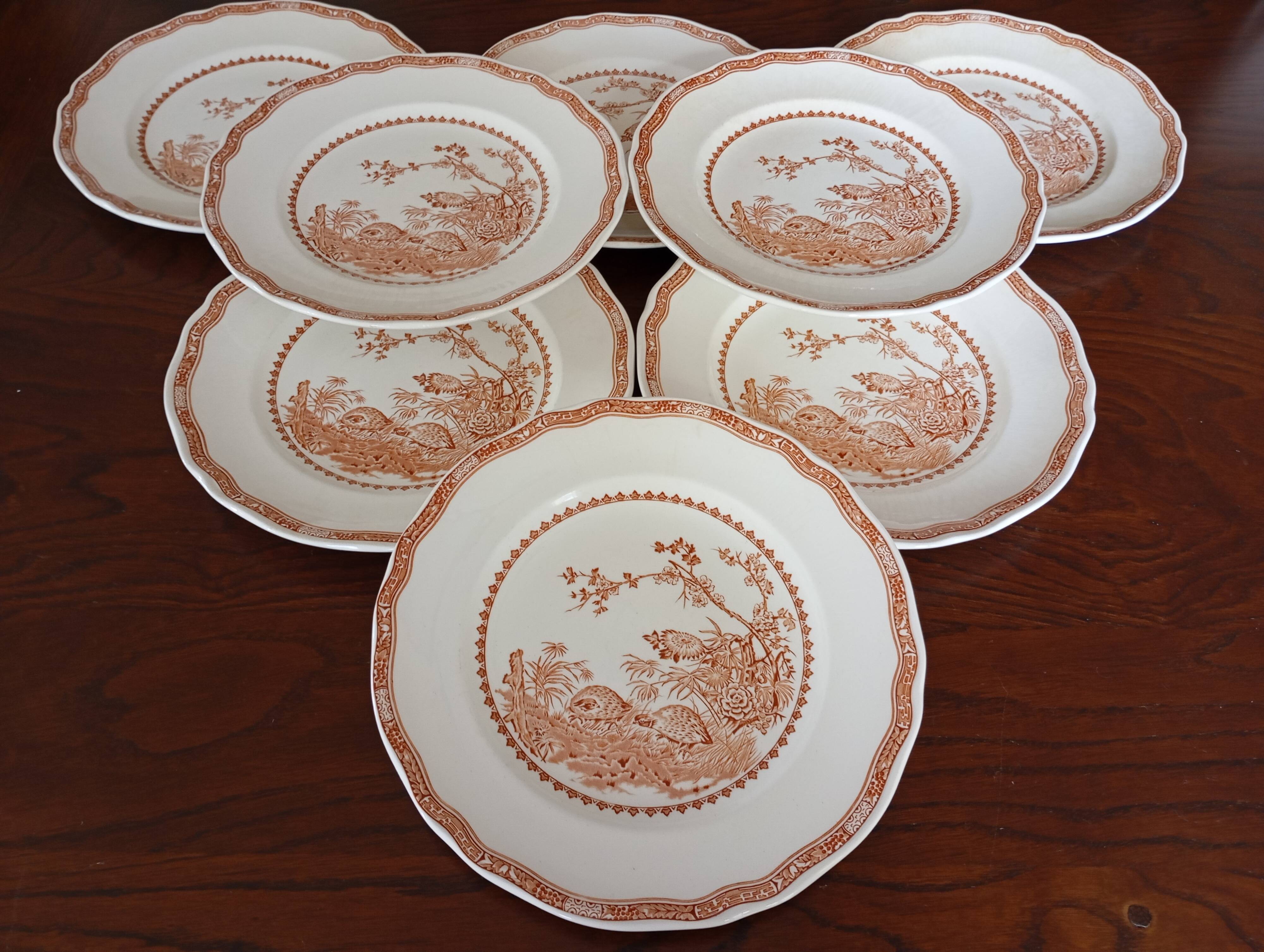 English flat plates by Furnivals "Quail"