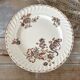 Antique polychrome ironstone dish from Salins, Saxon model.