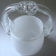 Vintage ice bucket in colorless and white "ouzo" crystal