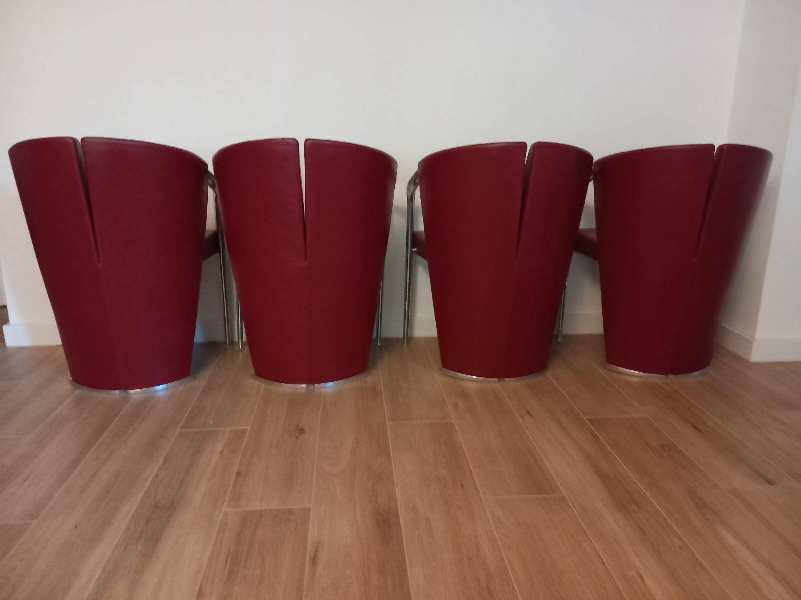 Set of 4 Estel Italian armchairs, designed by Favaretto & Partners