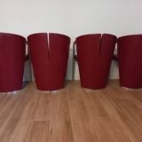 Ensemble de 4 fauteuils italiens Estel, conçus par Favaretto & Partners