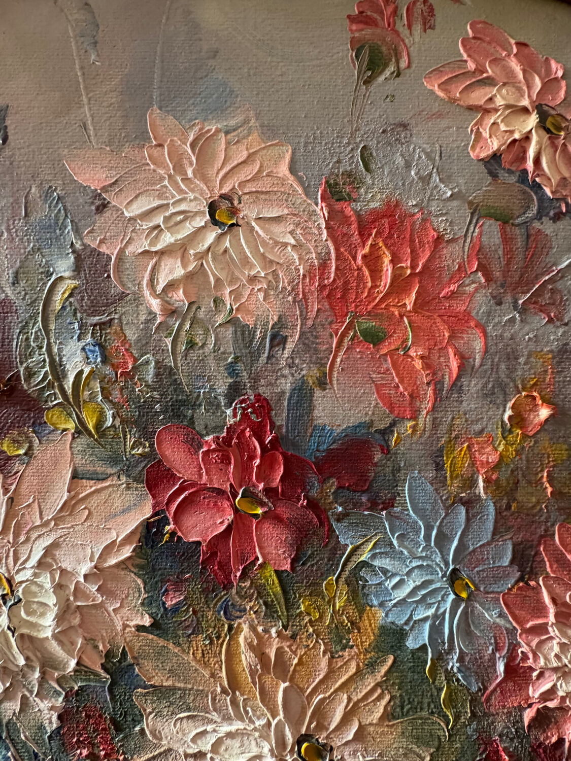 Still life with dahlias signed early 20th century
