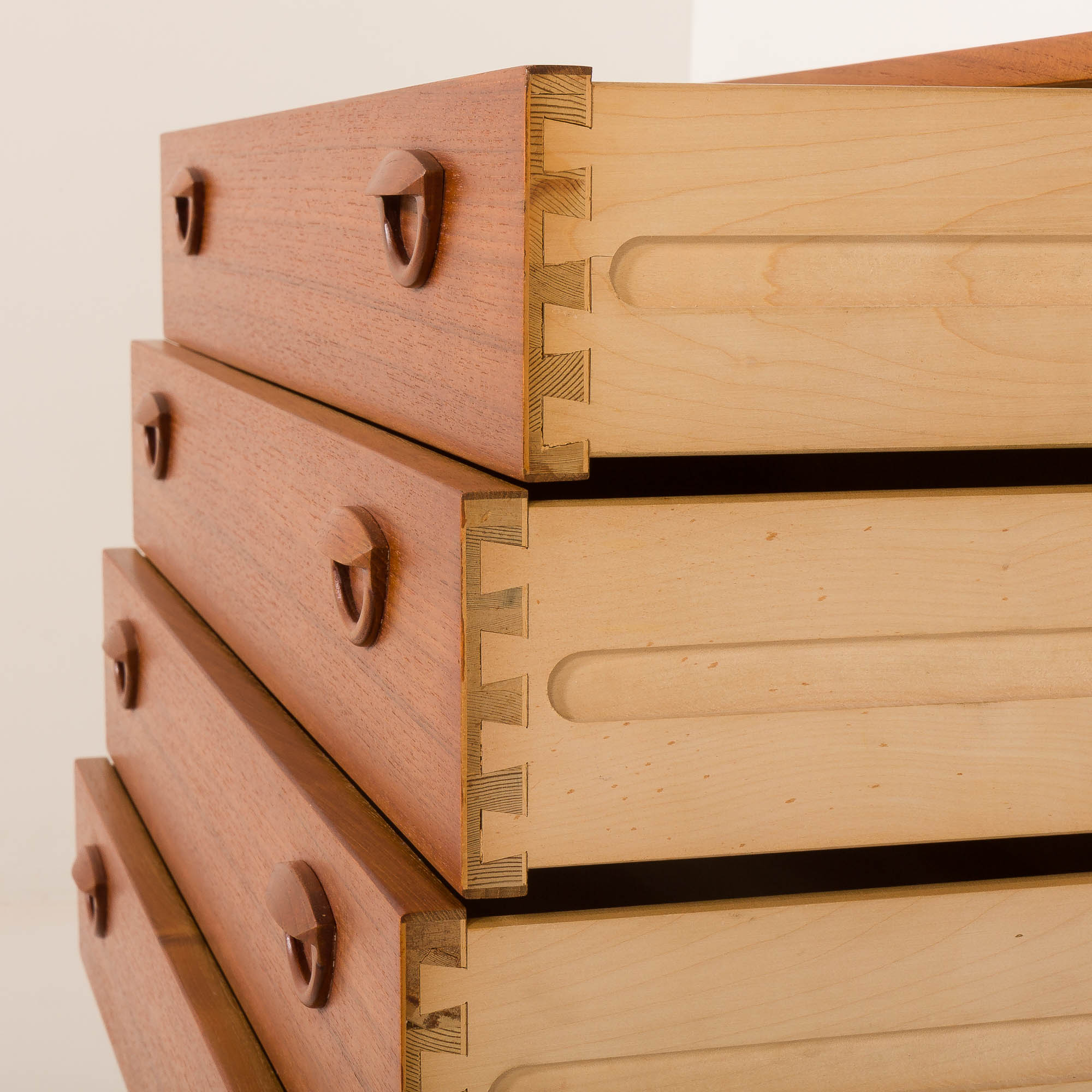 Kai Kristiansen shelving unit in teak by FM Mobler, Denmark, 1960s