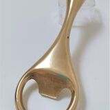 Modernist solid brass bottle opener by Carl Auböck