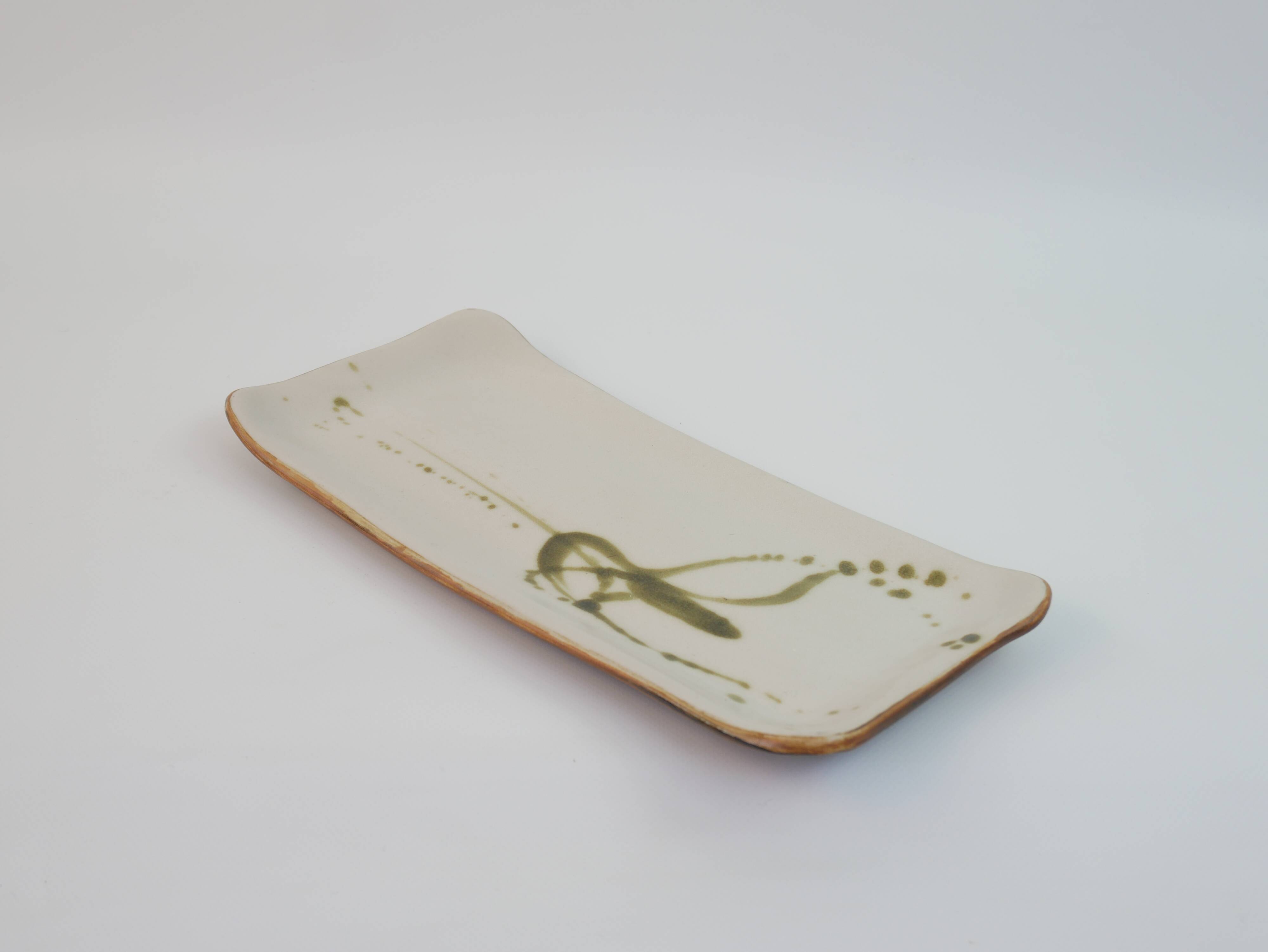 Ceramic dish / pocket emptier signed Atelier de la Colombe in Vallauris