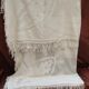 Old white lace tablecloth