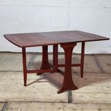 Vintage Scandinavian teak drop-leaf table, modular, 1960s.