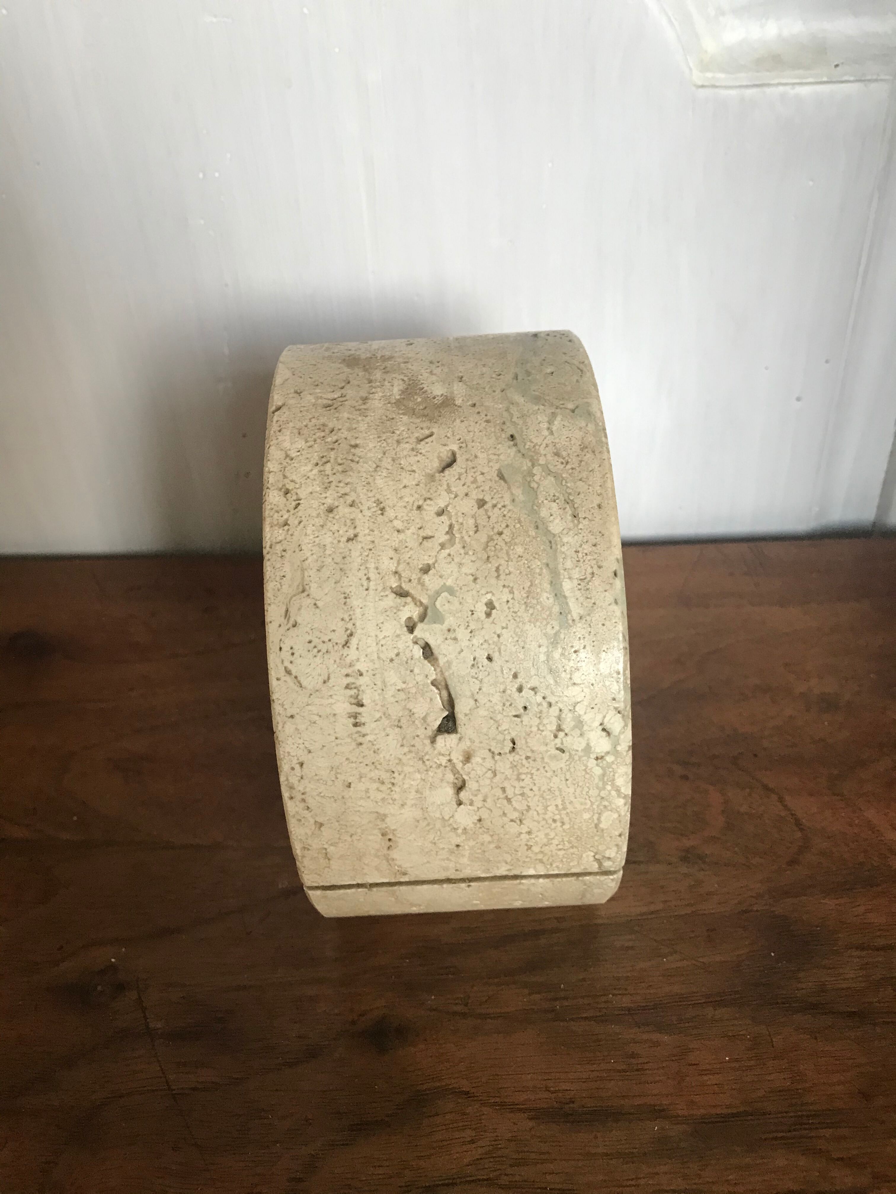Travertine bookends