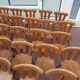Set of 60 bistro cafe bar restaurant chairs - wood - vintage
