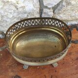 Old brass planter