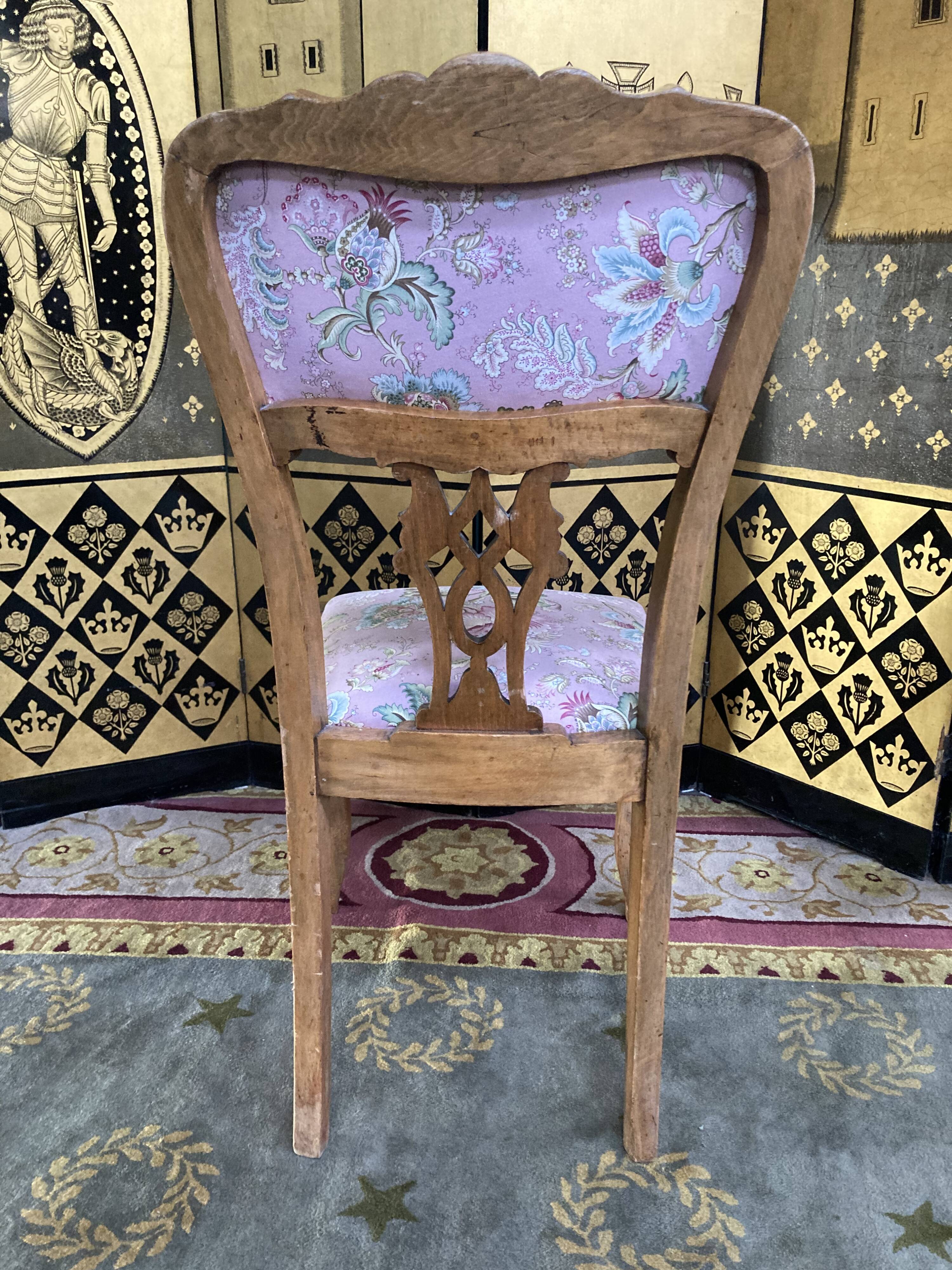 6 chaises anglaises, style louis XV