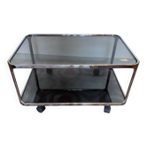 Table basse sur roulettes, années 70