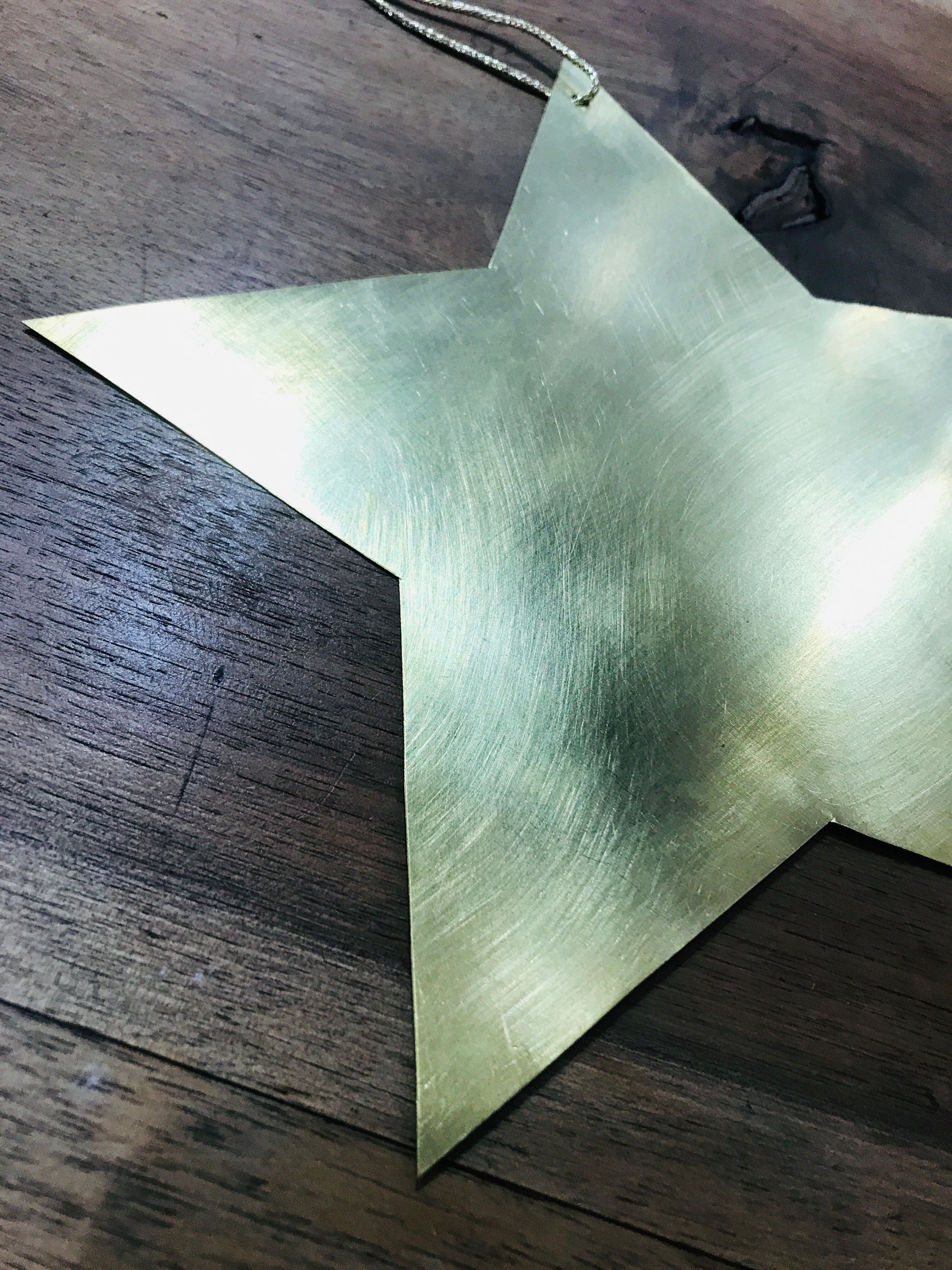 Golden brass star