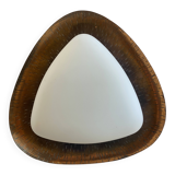 Goffredo Reggiani Triangular Applique RN in copper and opal glass