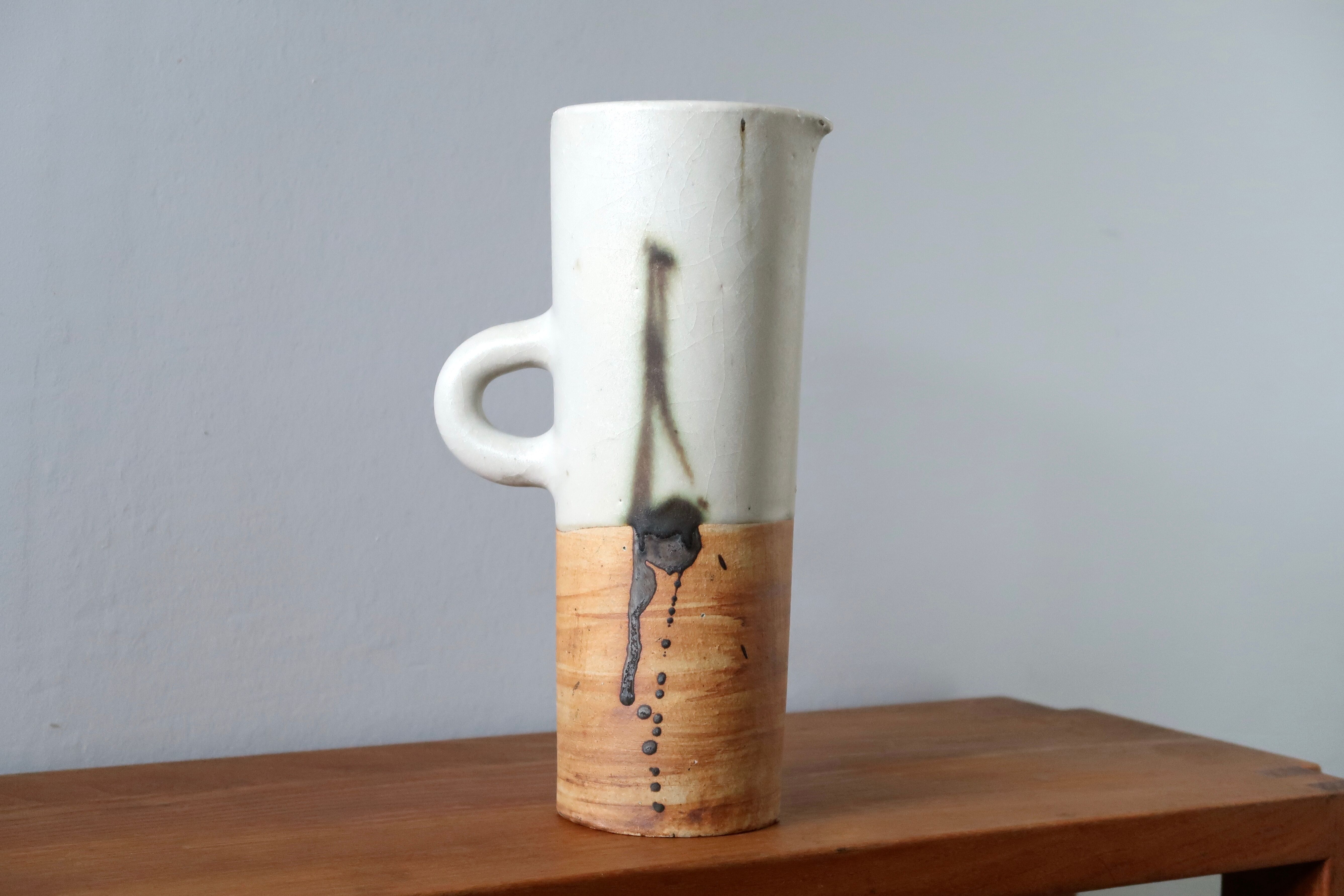 Ceramic pitcher of dove pottery, 70s