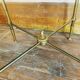Vintage neoclassical coffee table with mahogany veneer.