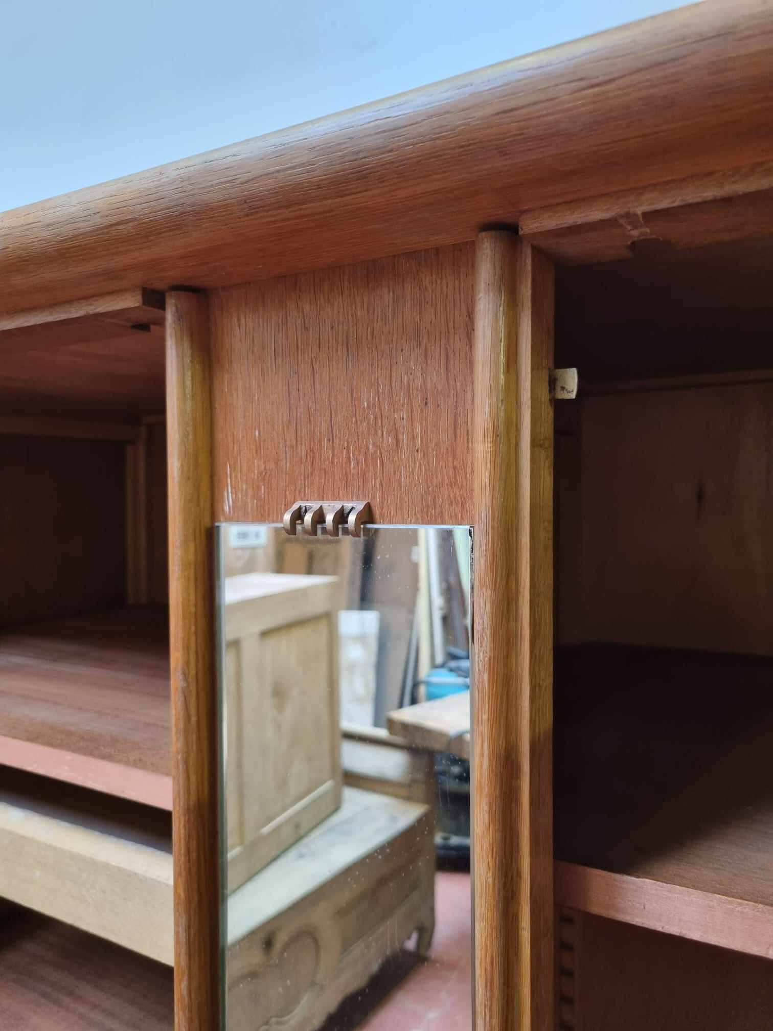 Cross-braced wardrobe